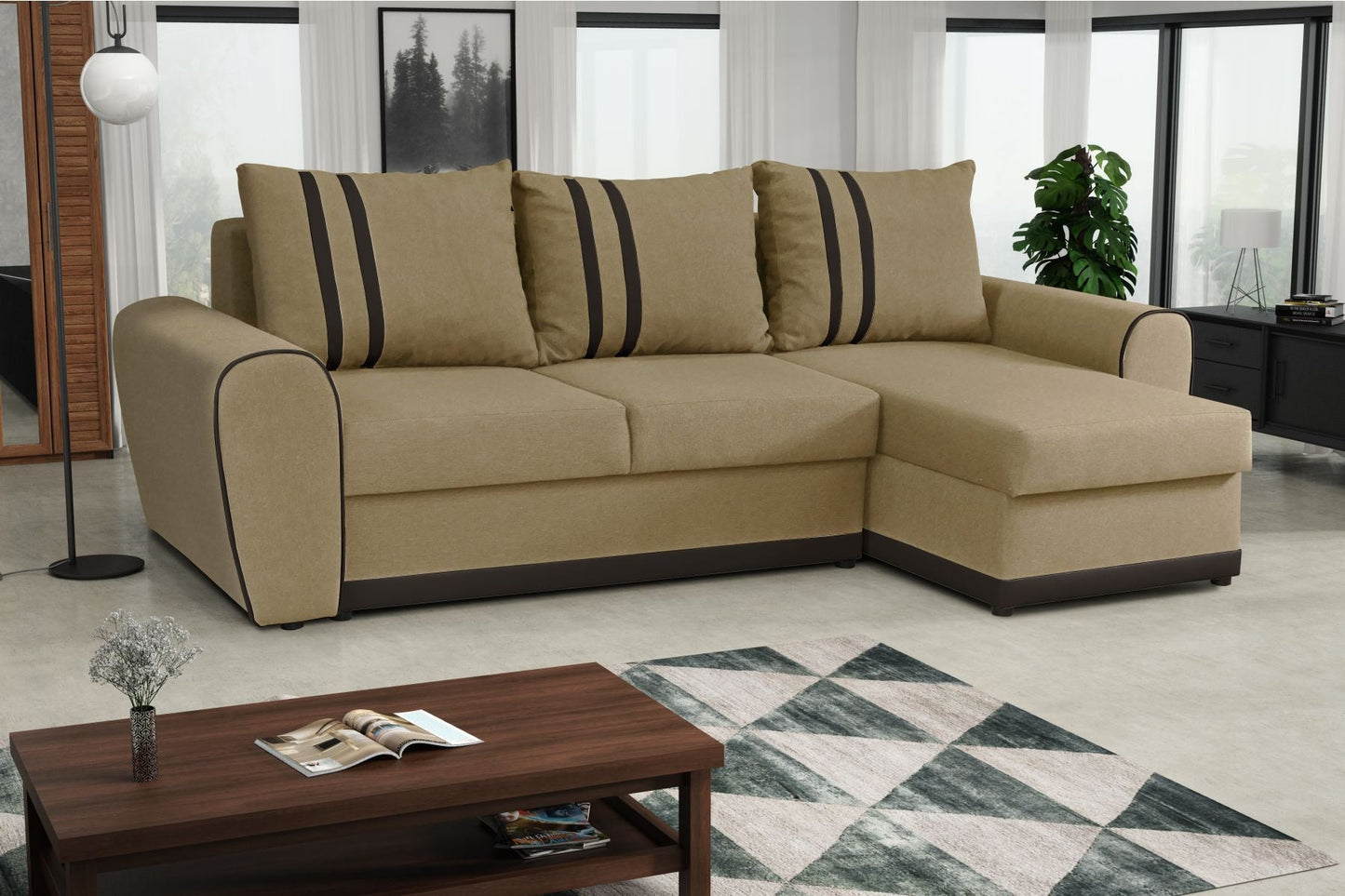 CORNER SOFA BED DORIS 246CM UNIVERSAL RIGHT/LEFT CORNER