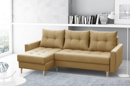 CORNER SOFA BED BRIAN (NO41) 222x140cm universal RIGHT/LEFT CORNER