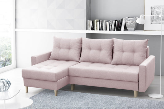 CORNER SOFA BED BRIAN (NO61) 222x140cm universal RIGHT/LEFT CORNER