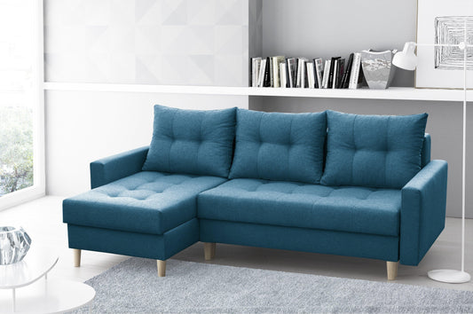 CORNER SOFA BED BRIAN (NO85) 222x140cm universal RIGHT/LEFT CORNER