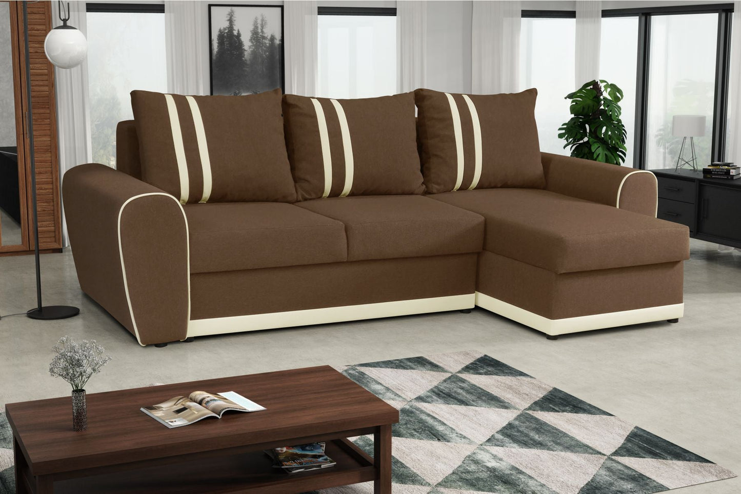 CORNER SOFA BED DORIS 246CM UNIVERSAL RIGHT/LEFT CORNER
