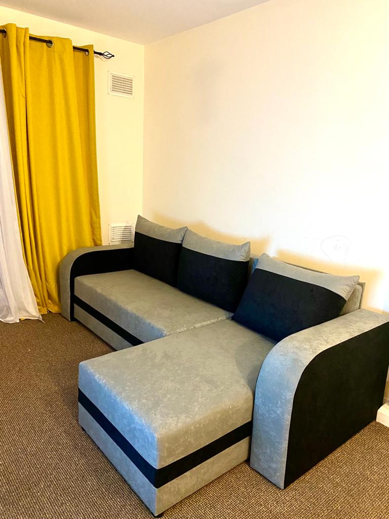 CORNER SOFA BED ALEXA GREY / BLACK 238cm universal RIGHT/LEFT CORNER