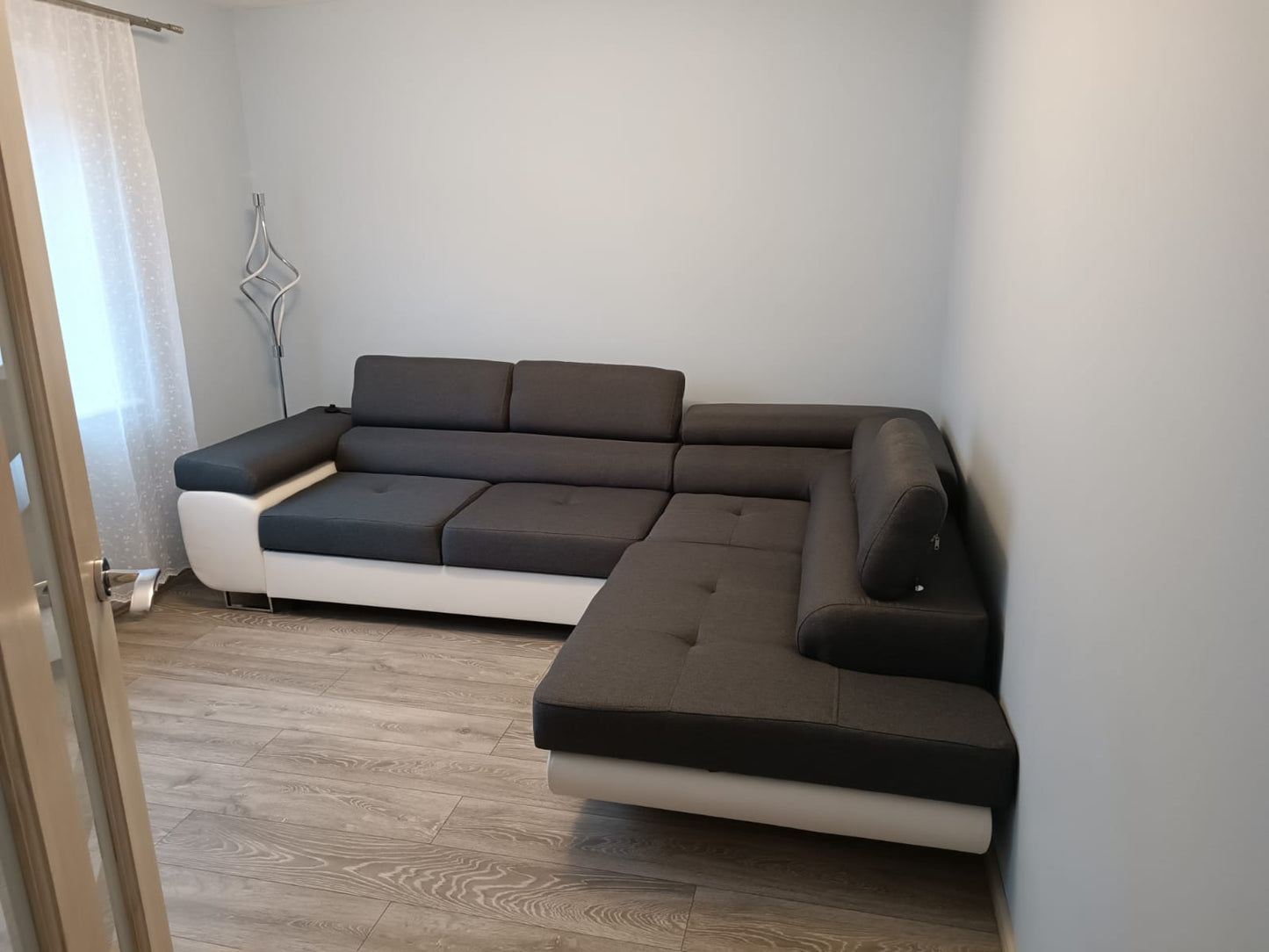 CORNER SOFA BED ASH 273CM