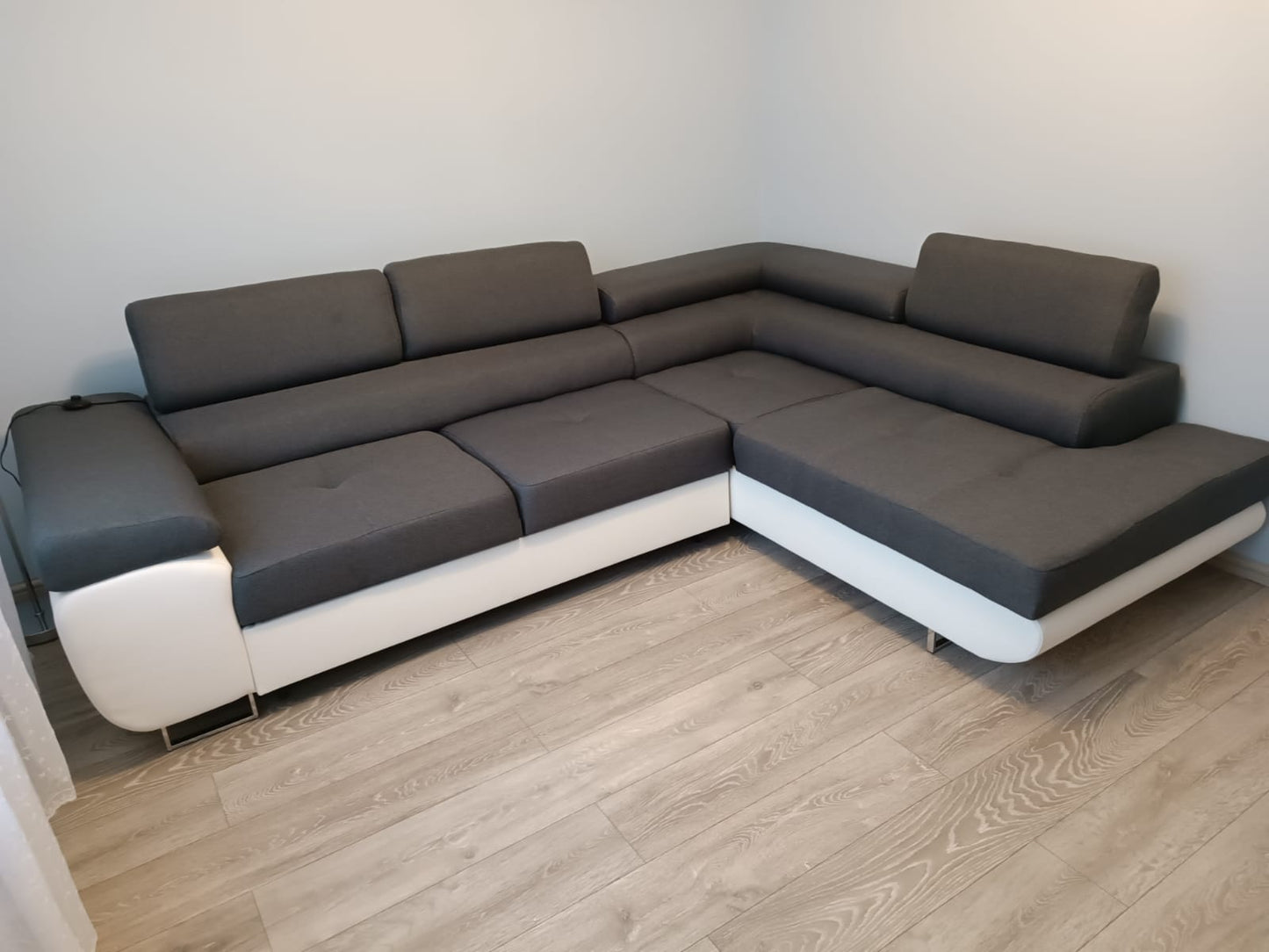 CORNER SOFA BED ASH 273CM