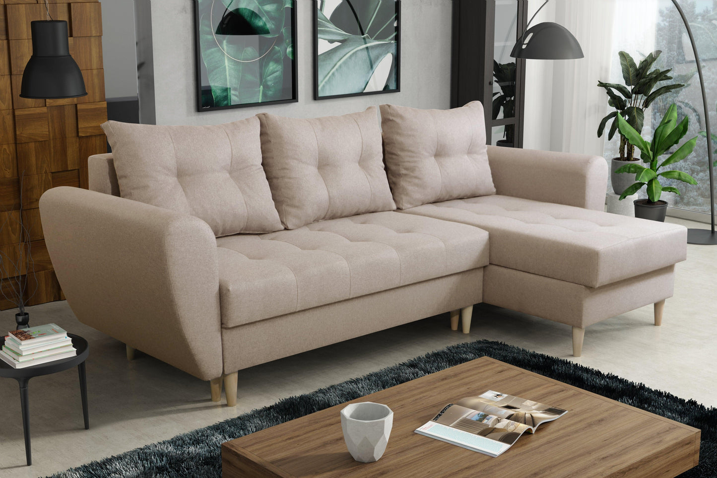 CORNER SOFA BED PANAMA MALMO 05 240cm universal RIGHT/LEFT CORNER