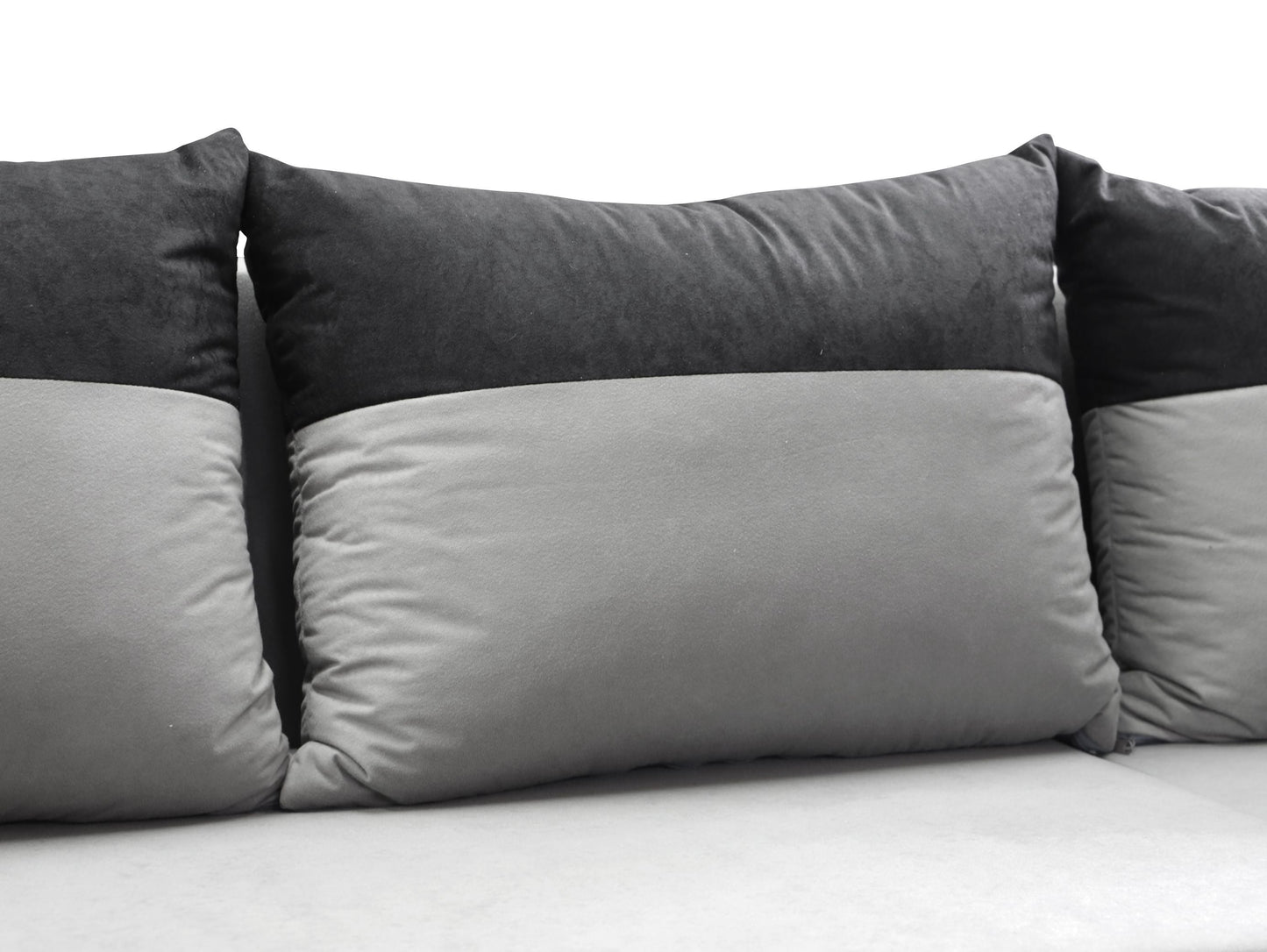 CORNER SOFA BED ALEXIS BLACK / GREY 238cm universal RIGHT/LEFT CORNER