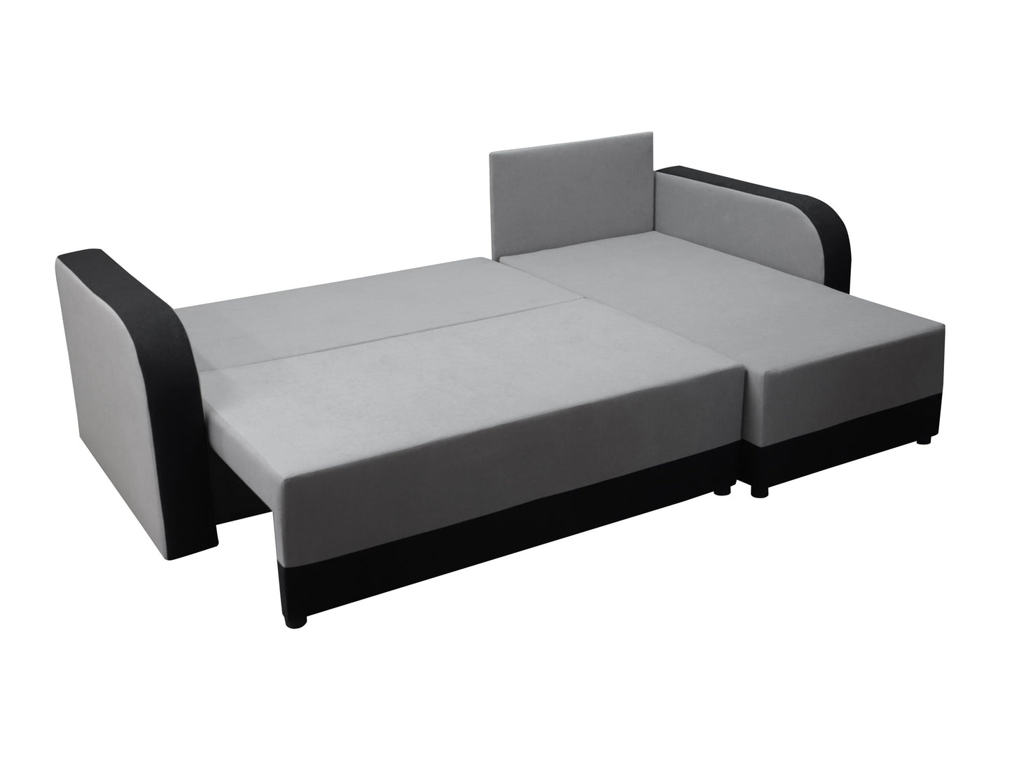 CORNER SOFA BED ALEXIS BLACK / GREY 238cm universal RIGHT/LEFT CORNER