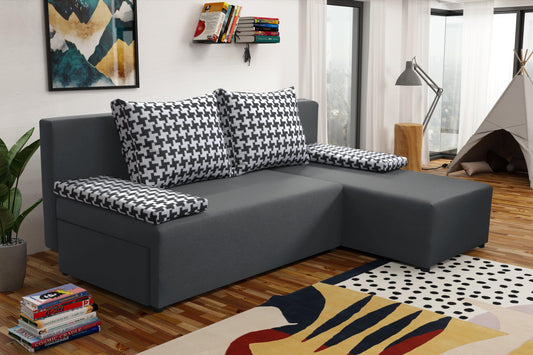 SMALL CORNER SOFA BED TOM 201CM MALMO 95 UNIVERSAL CORNER