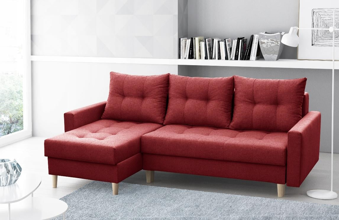 CORNER SOFA BED BRIAN 222x140CM Universal RIGHT/LEFT CORNER