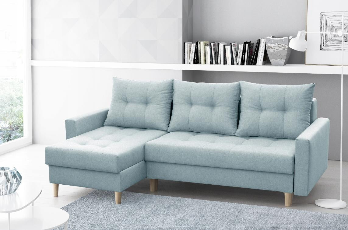 CORNER SOFA BED BRIAN 222x140CM Universal RIGHT/LEFT CORNER