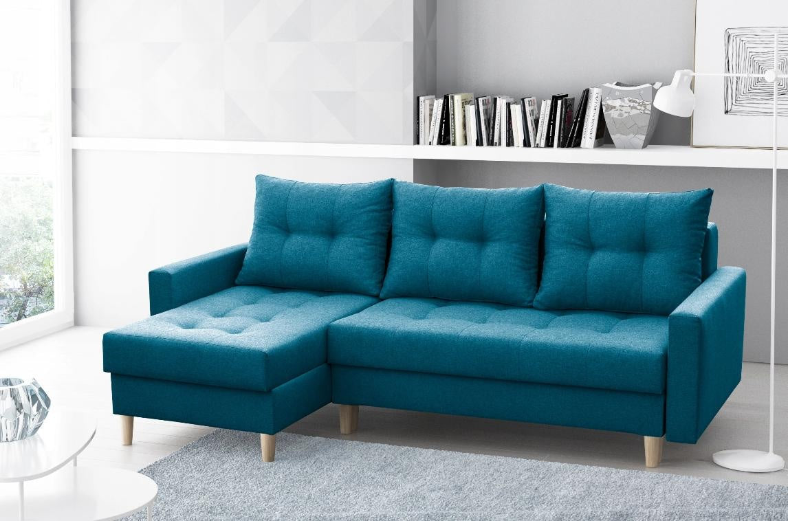 CORNER SOFA BED BRIAN 222x140CM Universal RIGHT/LEFT CORNER