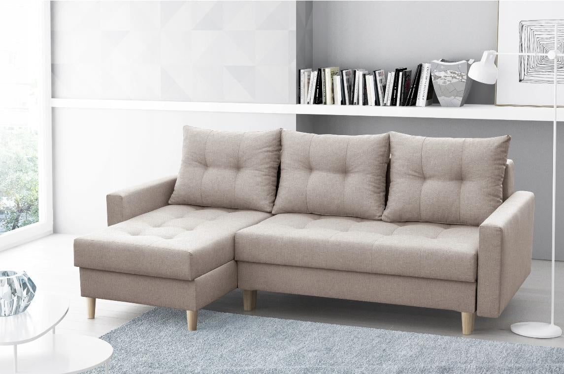 CORNER SOFA BED BRIAN 222x140CM Universal RIGHT/LEFT CORNER