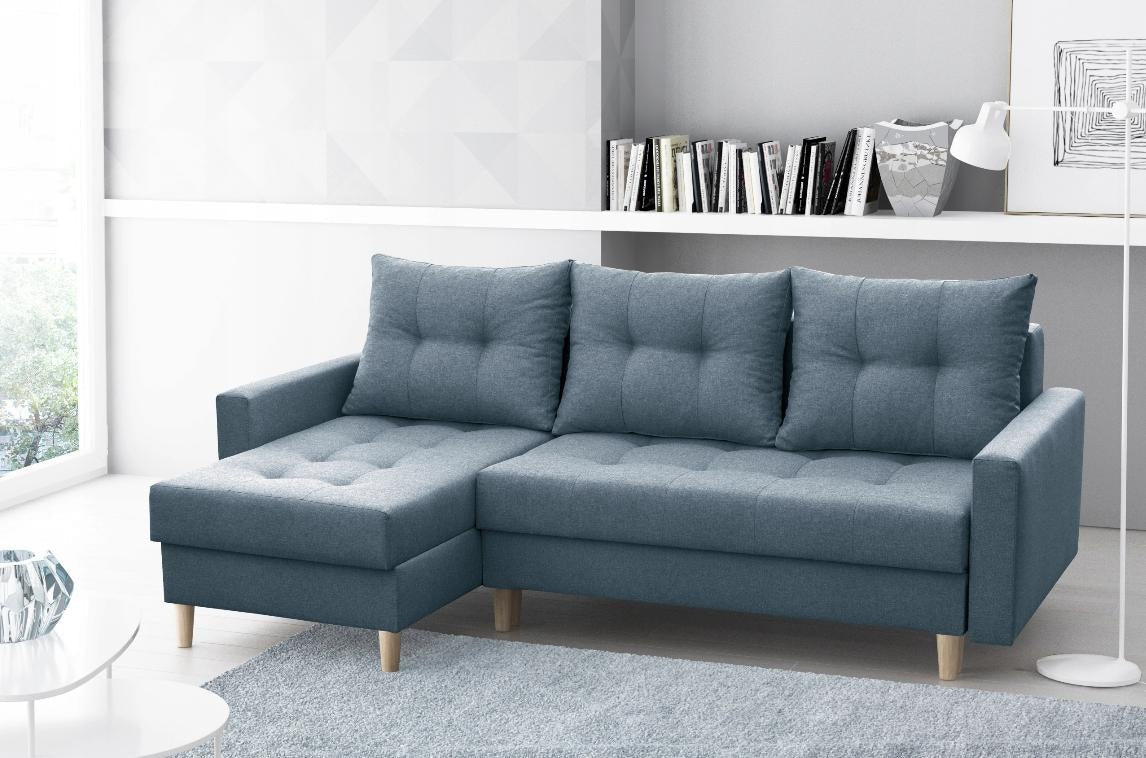 CORNER SOFA BED BRIAN 222x140CM Universal RIGHT/LEFT CORNER