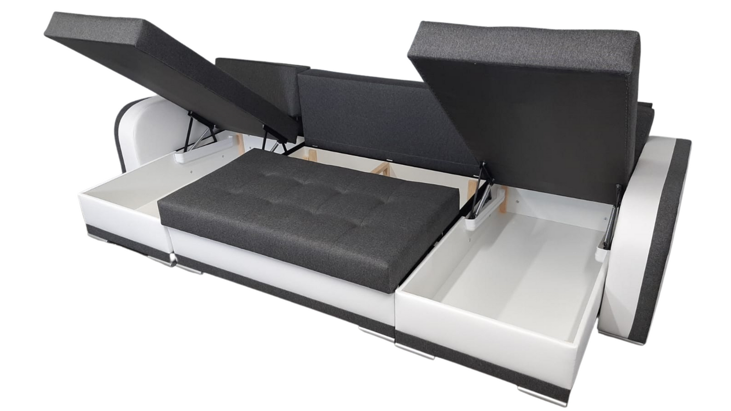CORNER SOFA BED DINA U SHAPE CHOICE OF COLOR