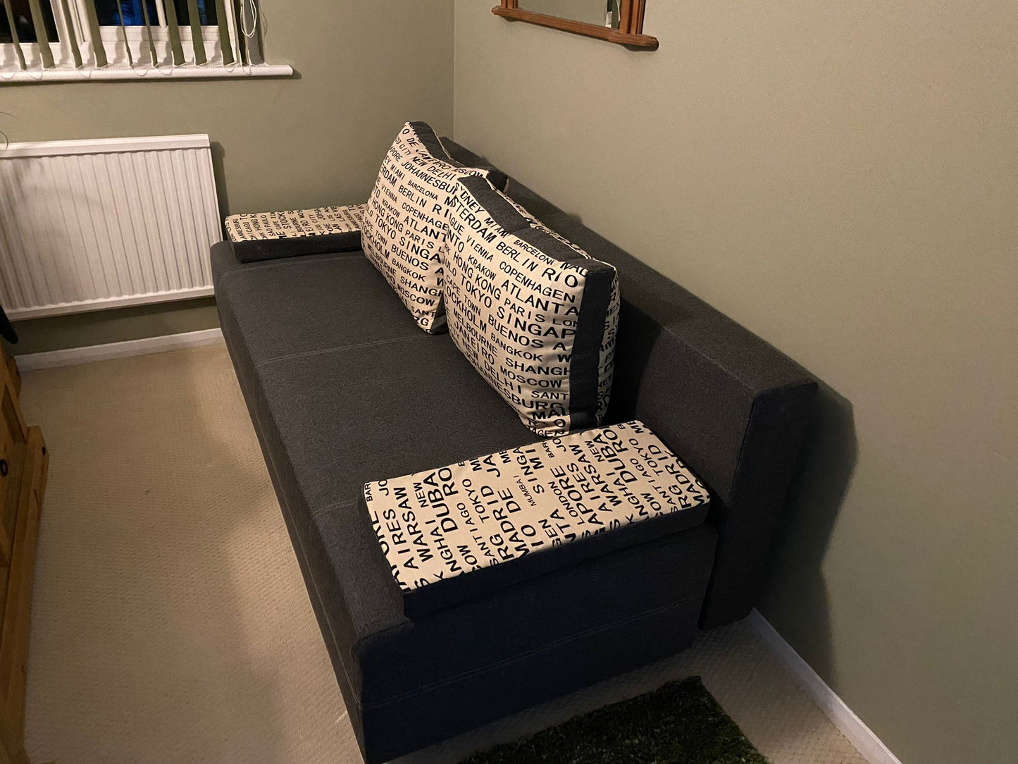 SOFA BED RIVIA 195CM CHOICE OF COLOR