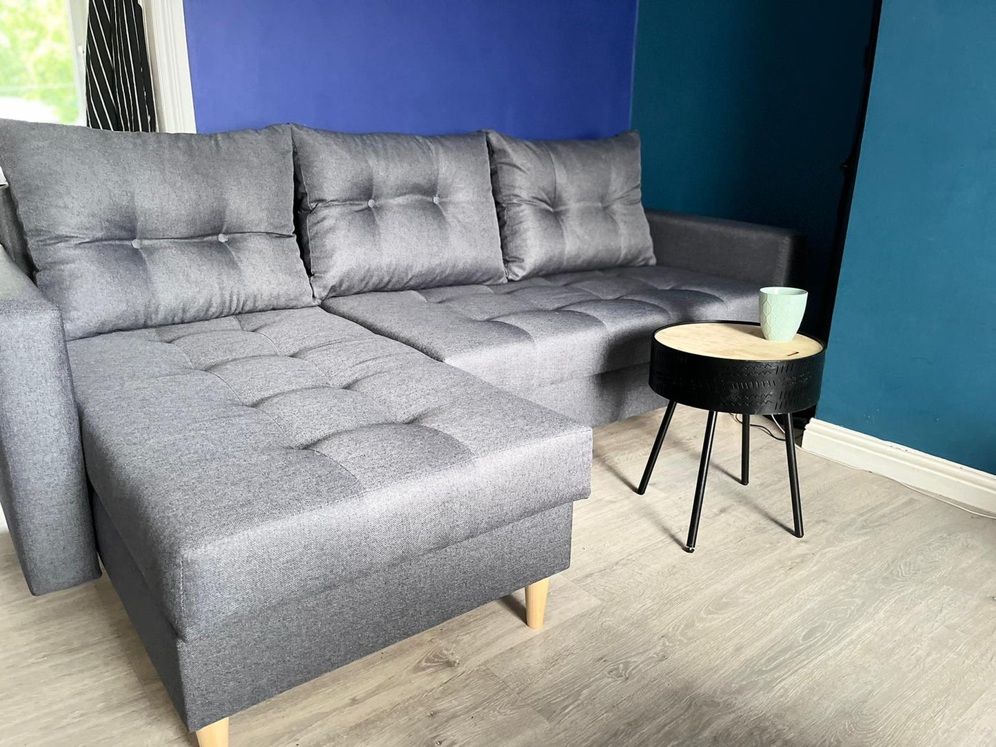 CORNER SOFA BED BRIAN (NO95) 222x140cm universal RIGHT/LEFT CORNER
