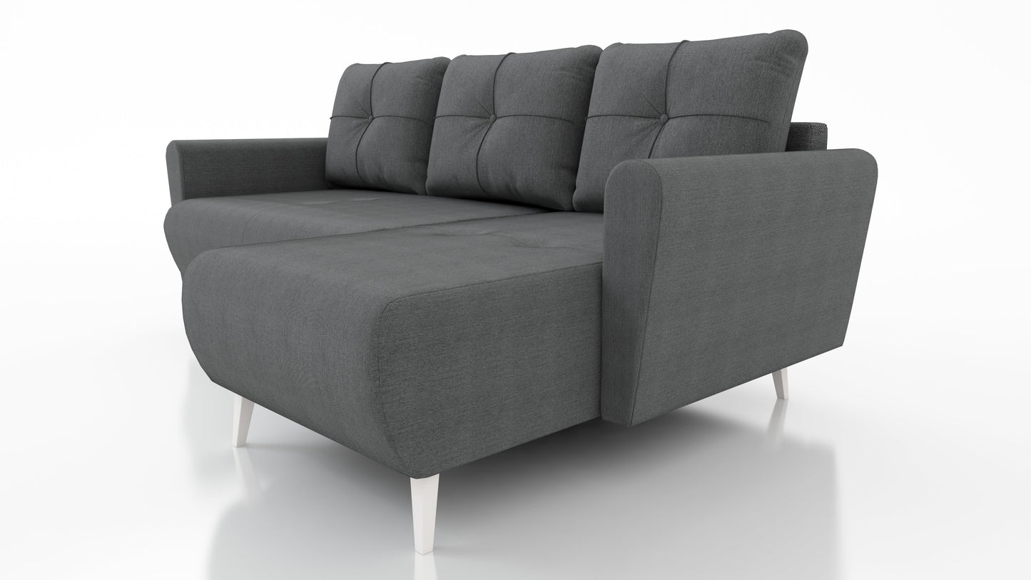CORNER SOFA BED MONE UNIVERSAL 228cm STAIN RESISTANT FABRIC