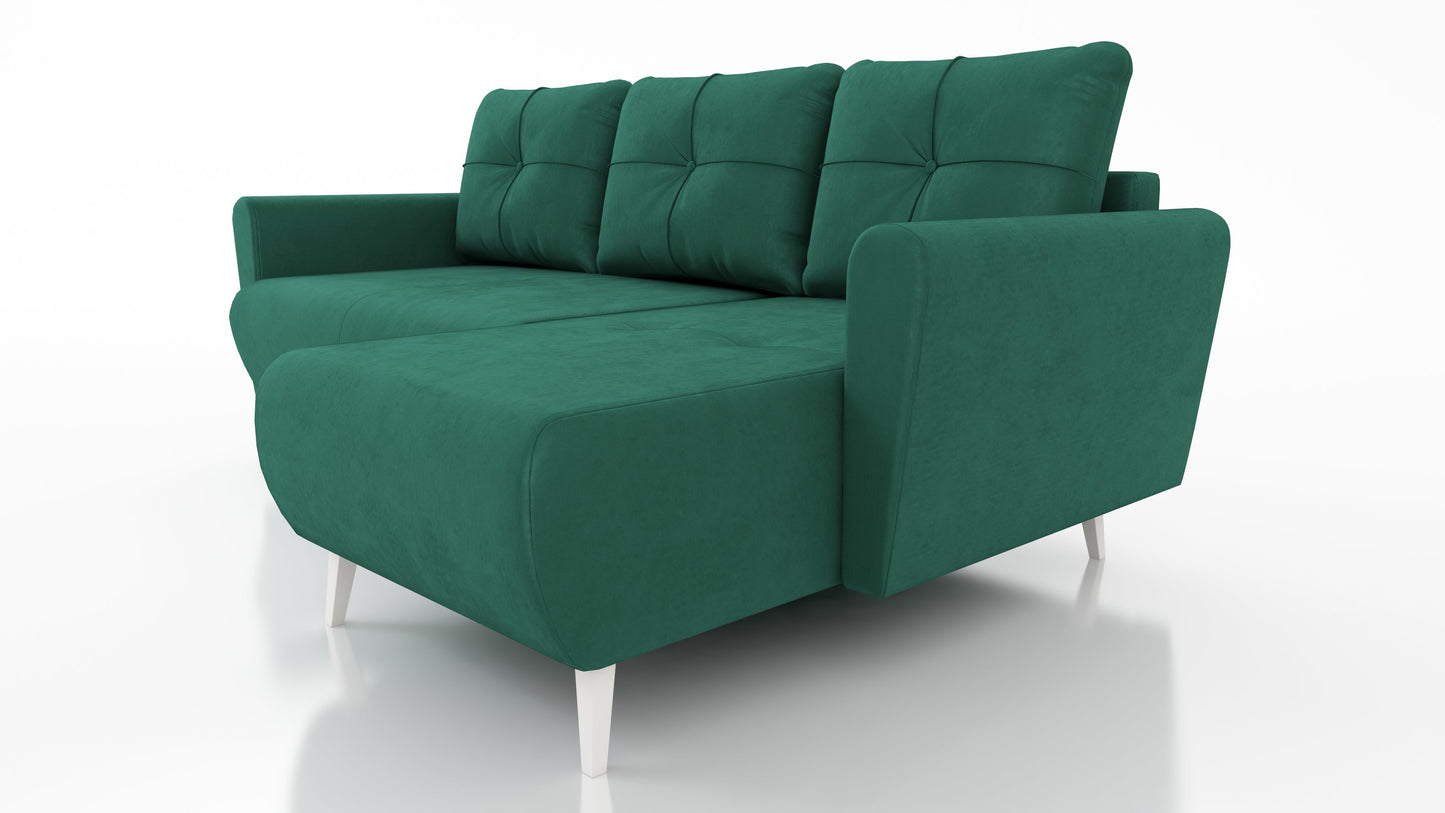 CORNER SOFA BED MONE UNIVERSAL 228cm STAIN RESISTANT FABRIC