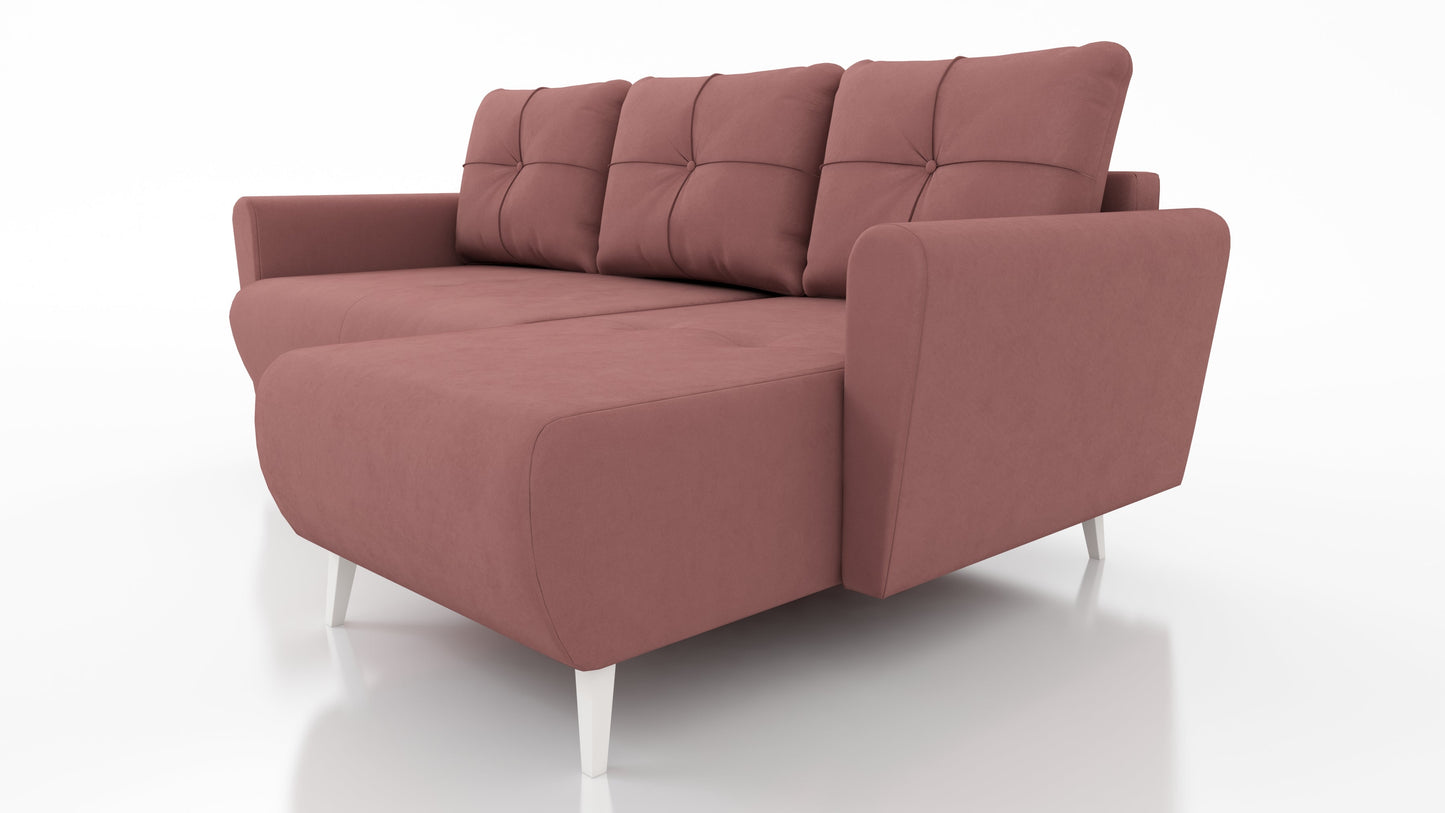 CORNER SOFA BED MONE UNIVERSAL 228cm STAIN RESISTANT FABRIC