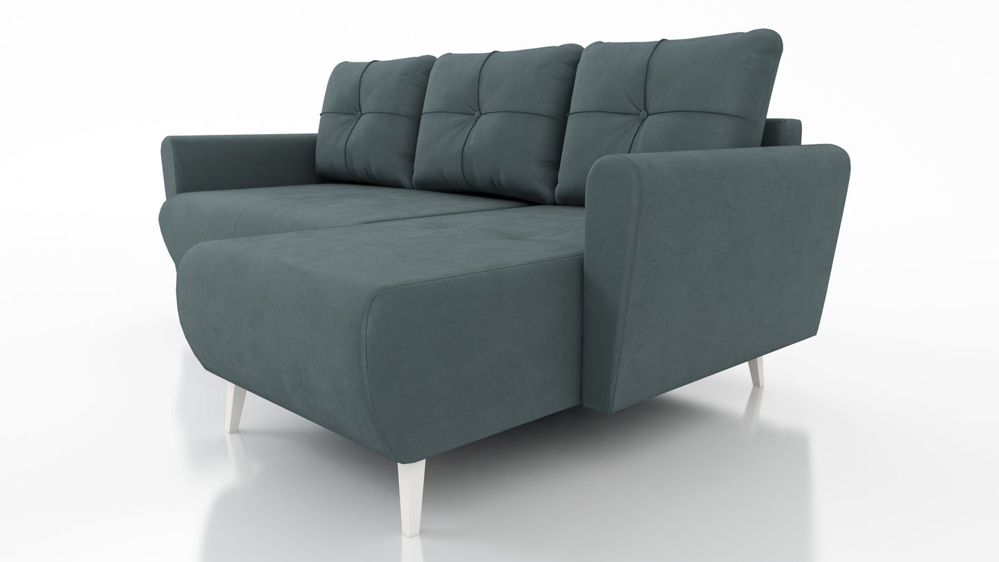 CORNER SOFA BED MONE UNIVERSAL 228cm STAIN RESISTANT FABRIC