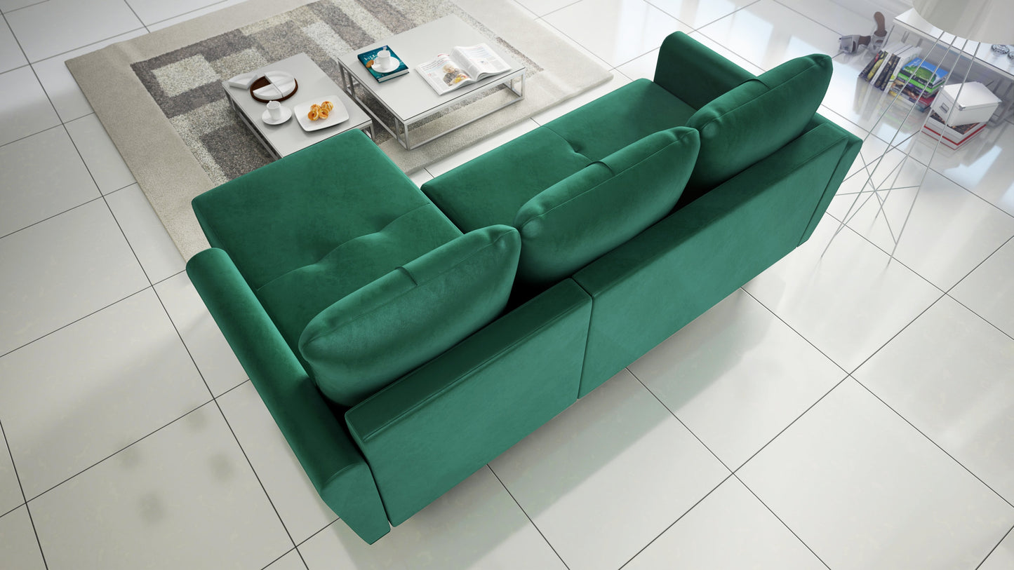 CORNER SOFA BED MONE UNIVERSAL 228cm STAIN RESISTANT FABRIC