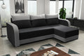 CORNER SOFA BED ALEXIS BLACK / GREY 238cm universal RIGHT/LEFT CORNER