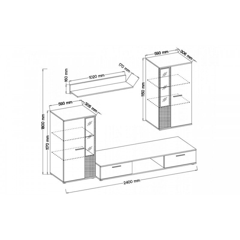 TV WALL UNIT SALSA