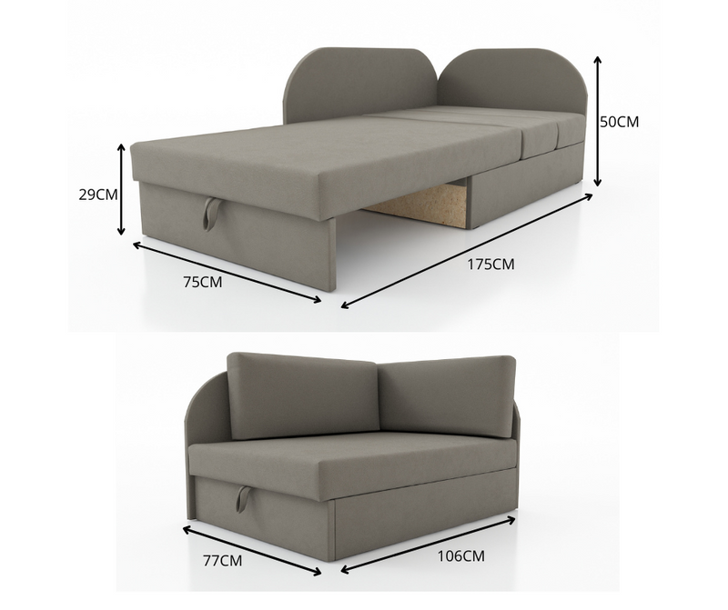Childrens sofa with outlet storage