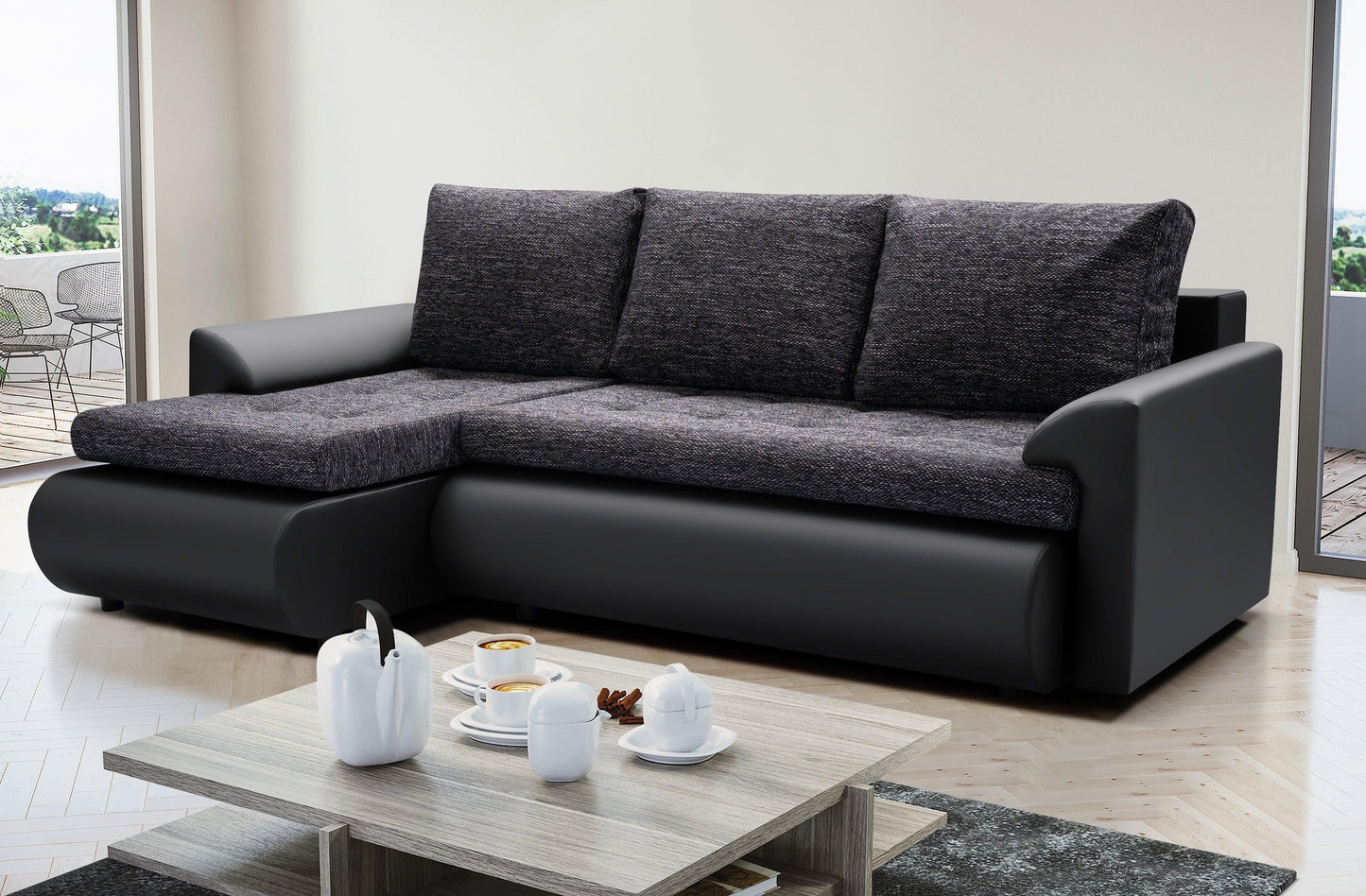 CORNER SOFA BED PRADA 226CM