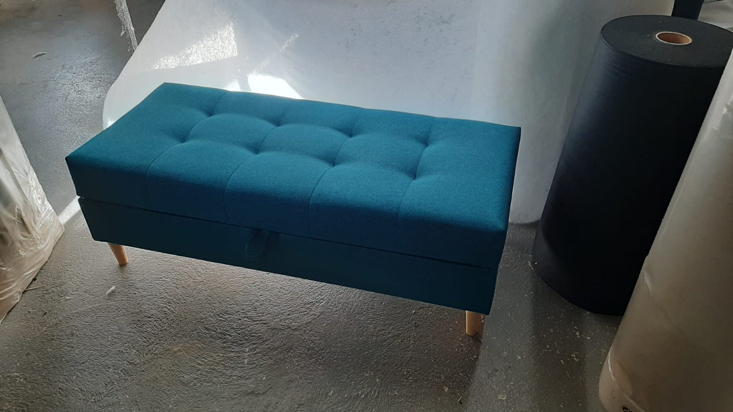 CORNER SOFA BED BRIAN 222CM + STORAGE PUFF / OTTOMAN MALMO 95 RIGHT/LEFT CORNER