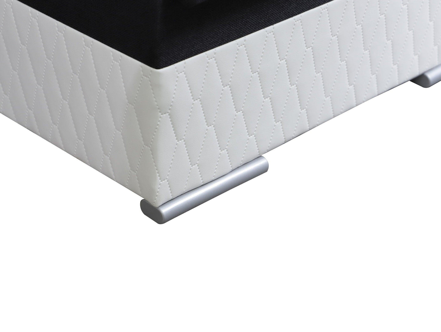 CORNER SOFA BED SEUL GRAPHITE / WHITE 236CM universal RIGHT/LEFT CORNER