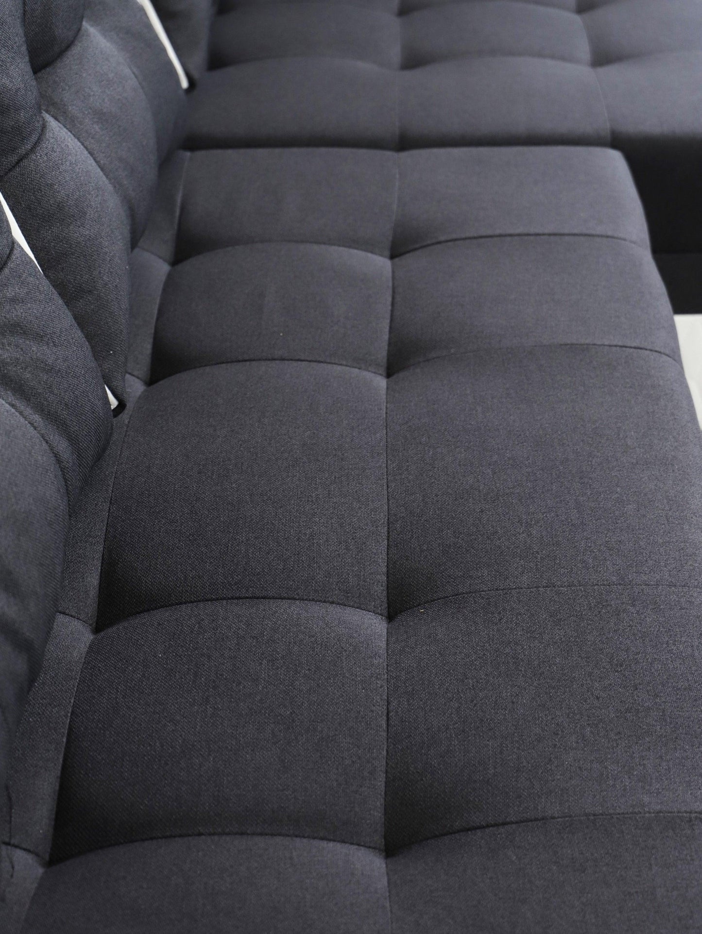 CORNER SOFA BED SEUL GRAPHITE / WHITE 236CM universal RIGHT/LEFT CORNER