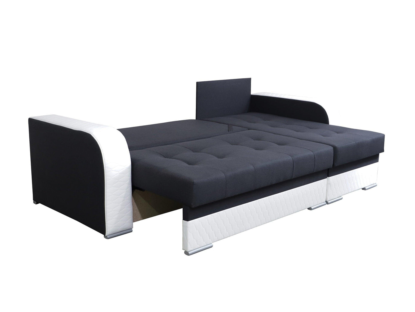 CORNER SOFA BED SEUL GRAPHITE / WHITE 236CM universal RIGHT/LEFT CORNER