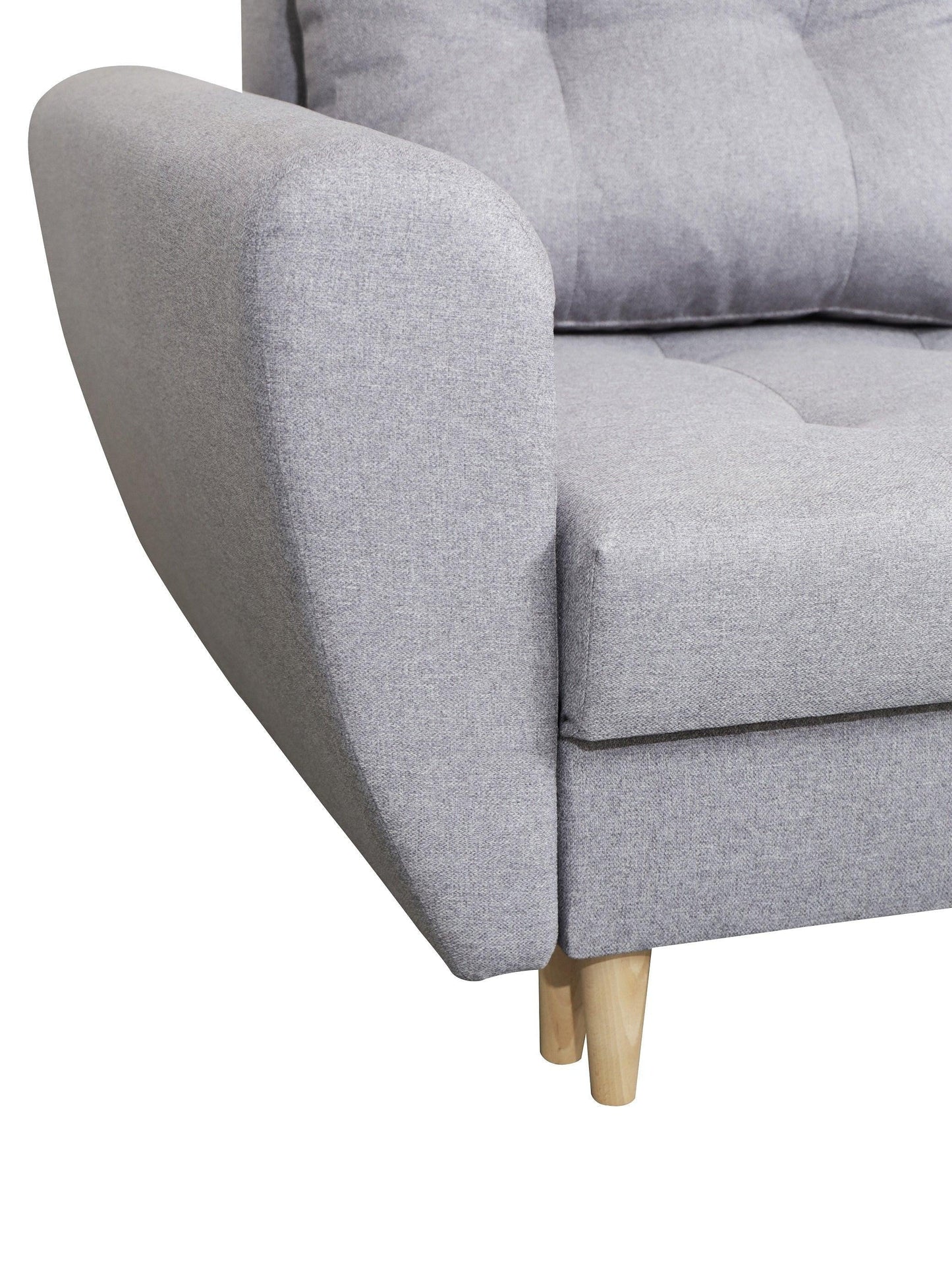 CORNER SOFA BED PANAMA MALMO 90 GREY 240cm universal RIGHT/LEFT CORNER