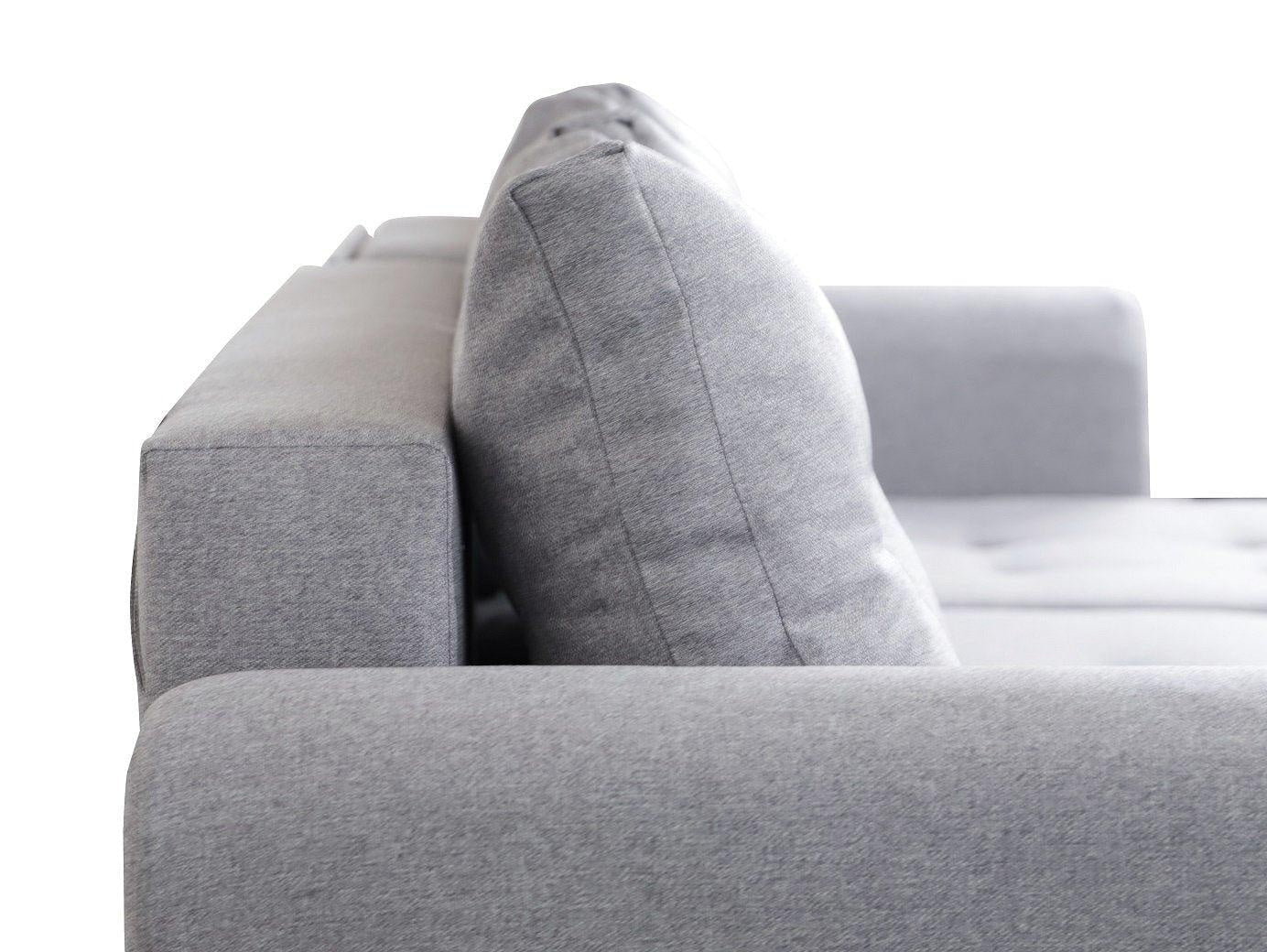 CORNER SOFA BED PANAMA MALMO 90 GREY 240cm universal RIGHT/LEFT CORNER