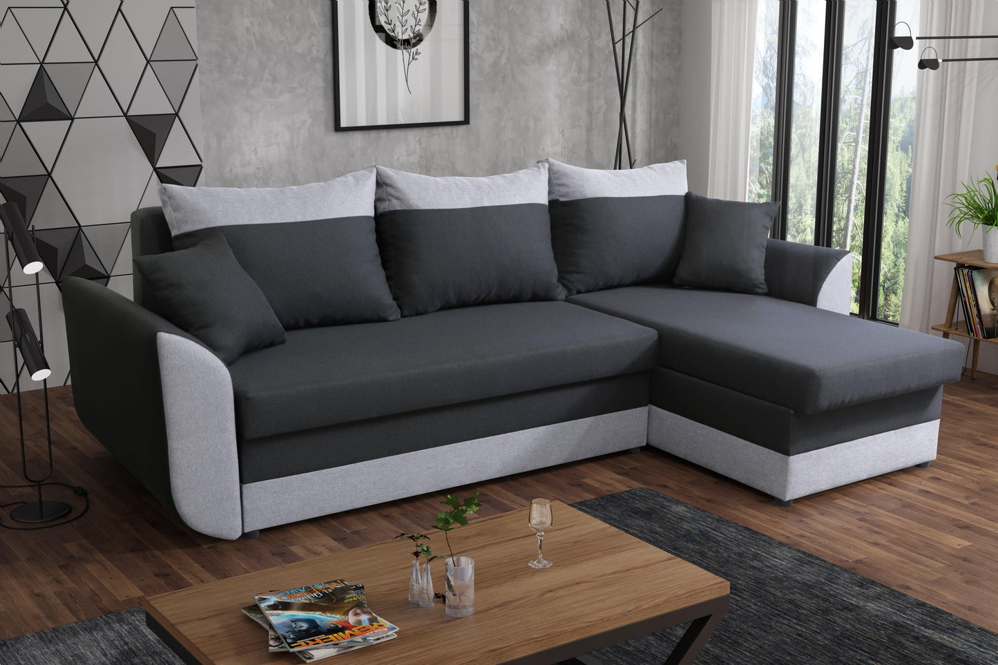 CORNER SOFA BED TRINITY 234CM