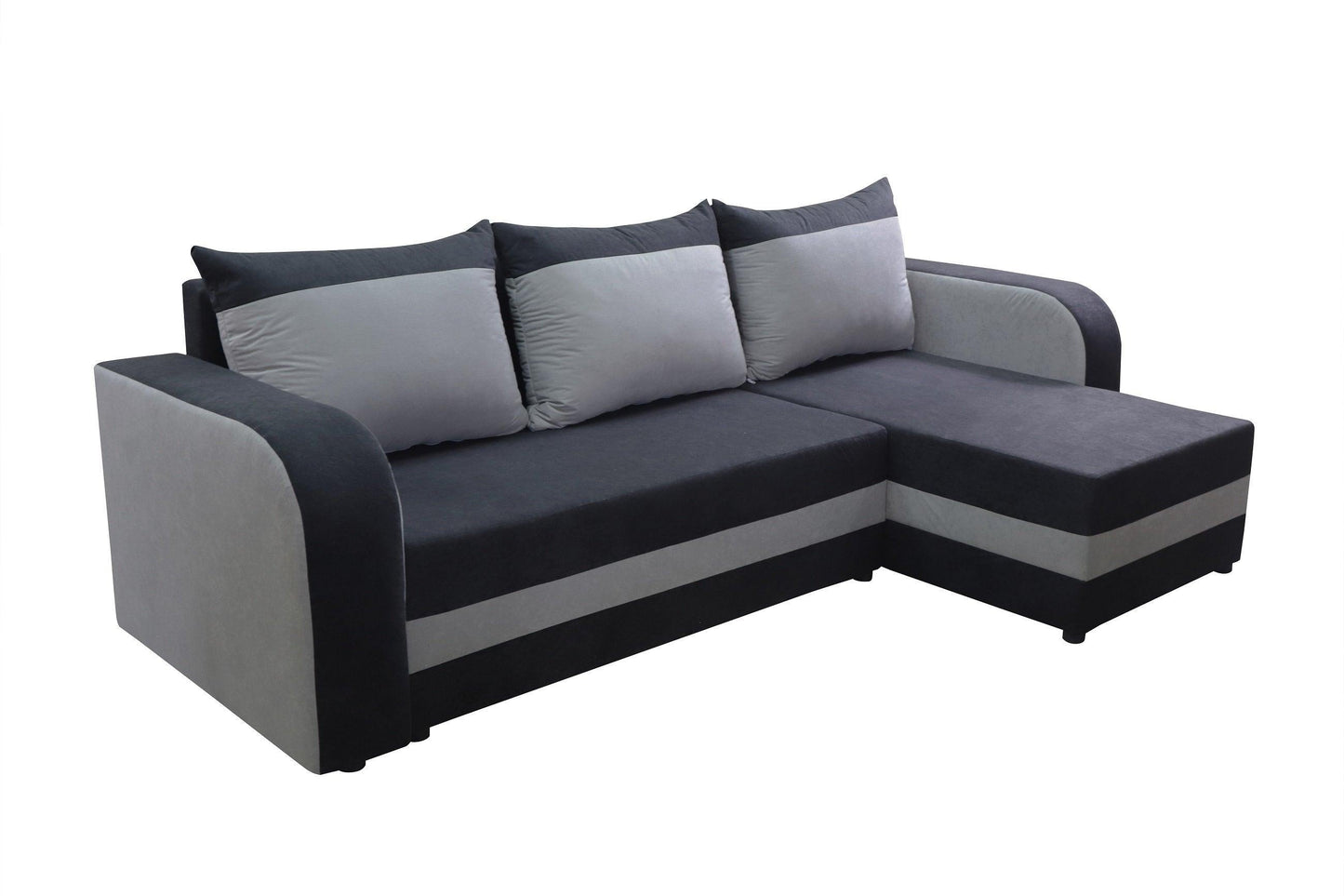 CORNER SOFA BED ALEXA BROWN / BEIGE 238cm universal RIGHT/LEFT CORNER