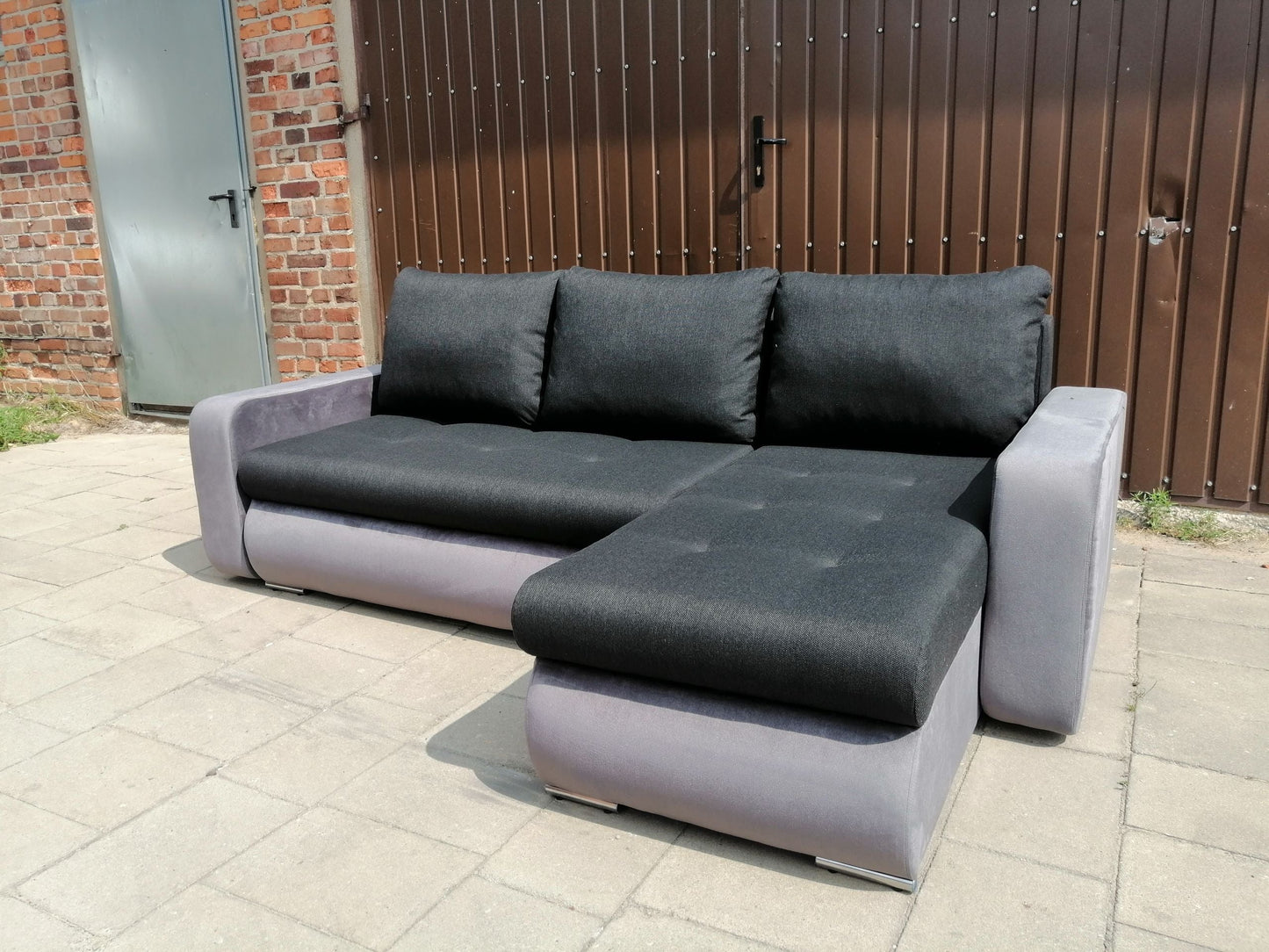 CORNER SOFA BED DAVY CHOICE OF COLOR 238CM