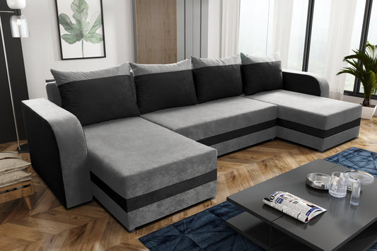 CORNER SOFA BED ALEXA U SHAPE 304CM