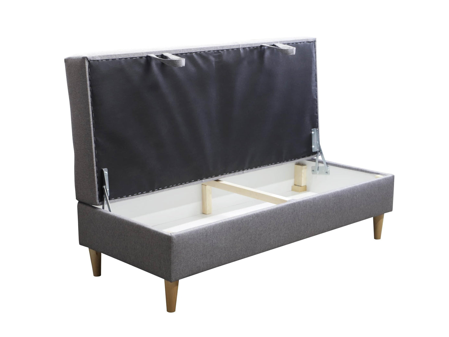 CORNER SOFA BED BRIAN 222CM + STORAGE PUFF / OTTOMAN MALMO 95 RIGHT/LEFT CORNER