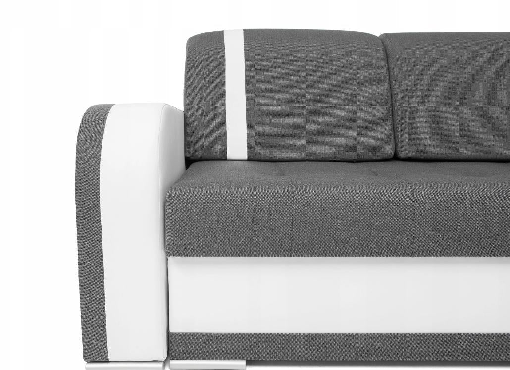 CORNER SOFA BED DINA 236CM GREY/WHITE UNIVERSAL CORNER RIGHT/LEFT CORNER