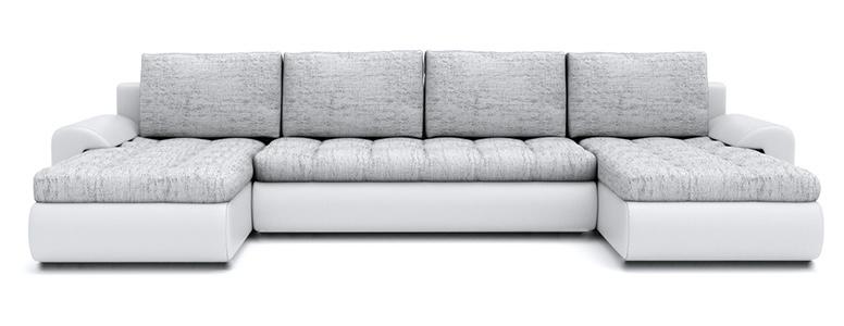 CORNER SOFA BED PRADA U SHAPE 300cm GREY/WHITE