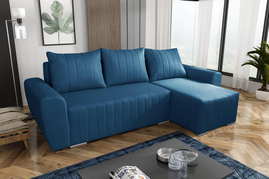 CORNER SOFA BED MALIBU 248CM UNIVERSAL CHOICE OF COLORS RIGHT/LEFT CORNER