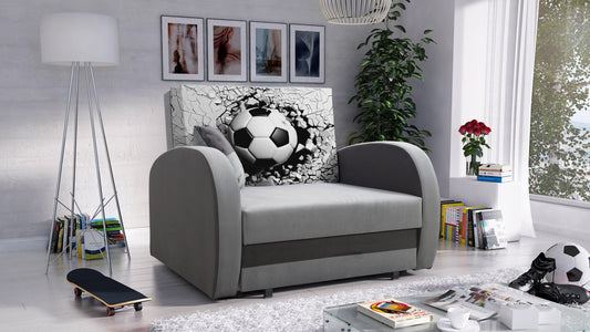 SINGLE SOFA BED TOLA 100CM EASY CLEAN FABRIC