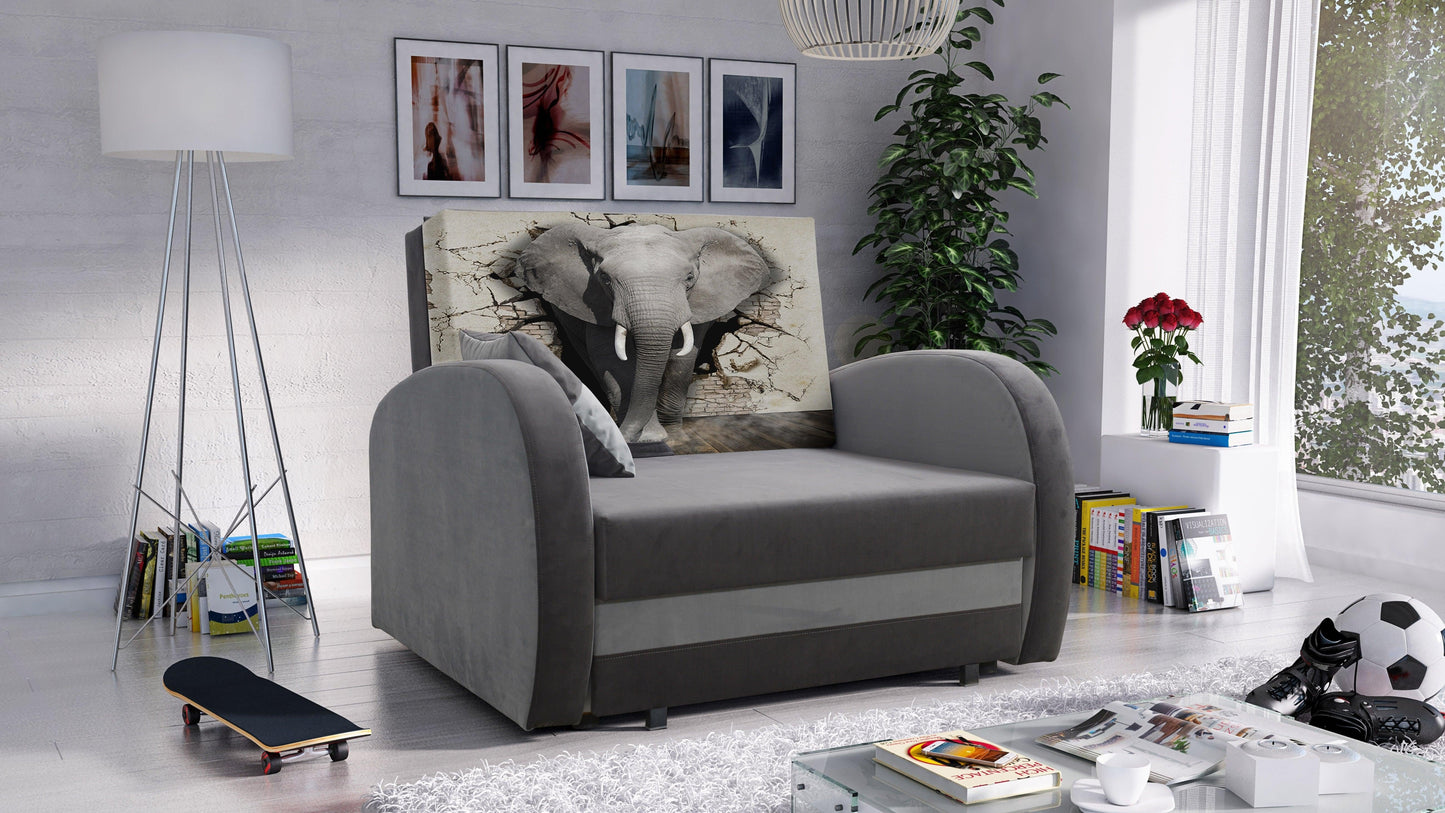 SINGLE SOFA BED TOLA 100CM EASY CLEAN FABRIC