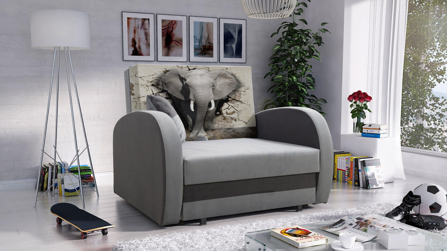 SINGLE SOFA BED TOLA 100CM EASY CLEAN FABRIC