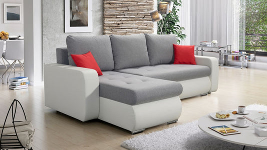 CORNER SOFA BED DAVY CHOICE OF COLOR 238CM