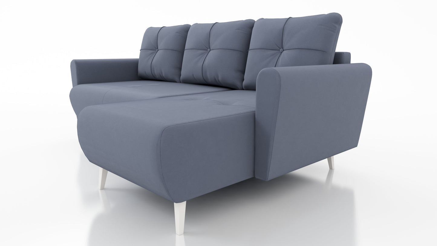 CORNER SOFA BED MONE UNIVERSAL 228cm STAIN RESISTANT FABRIC