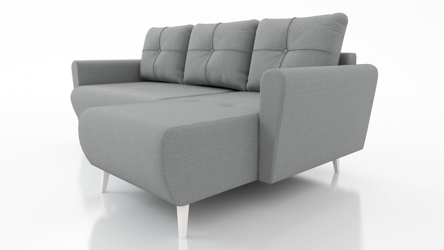 CORNER SOFA BED MONE UNIVERSAL 228cm STAIN RESISTANT FABRIC